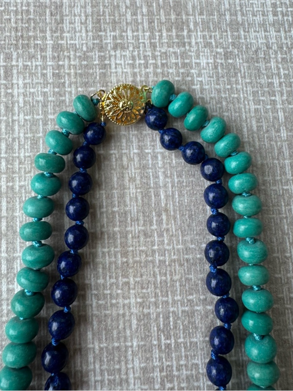 NWOT Tuckernuck Turquoise and Lapis Lazuli Necklace - Picture 4 of 8